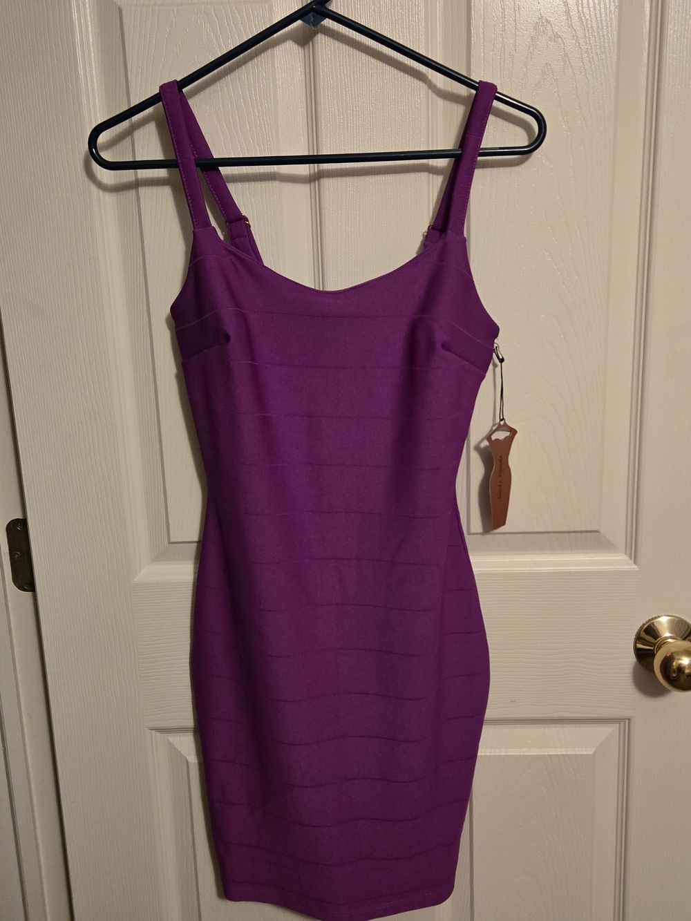 Haute Monde Bold Purple Bodycon Mini Dress